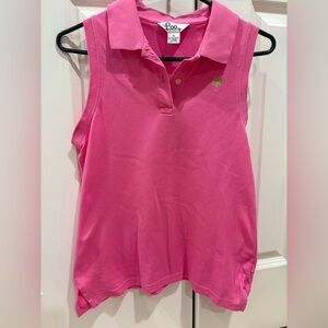Hot Pink Lilly Pulitzer Golf/Tennis Polo Vintage Size M